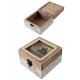 1T. Caja costura rústica madera «Máquina de coser»