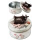 1T. Rustic metal sewing box