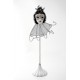 5T. Black and white mask jewel hanger