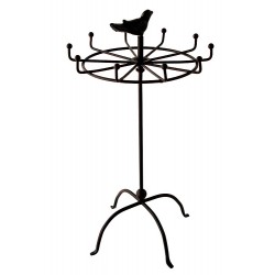 1T. Rotating jewel hanger in aged metal