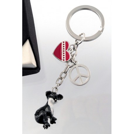 5T. Metallic koala keychain with case