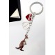 1T. Metallic kangaroo keychain with case