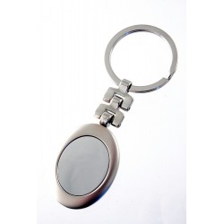1T. Oval keyring metal with origin case