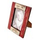 1T. Wood photo frames red/white rustic finished