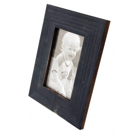 1T. Wood photo frames blue rustic finished