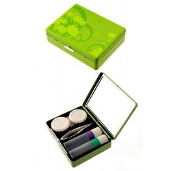 1T. Estuche lentillas fantasía verde