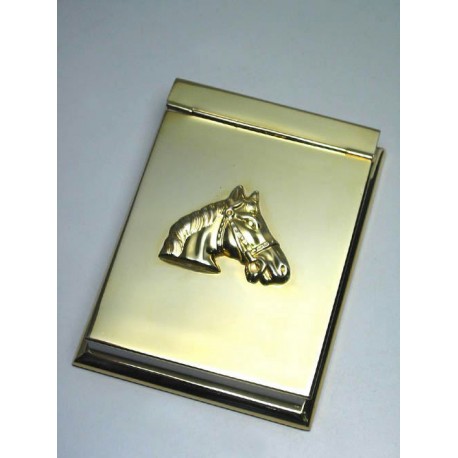 5T. Portanotas Caballo modelo  Hs-01G Dorado