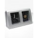 5T. Reloj Despert. modelo  T G Plata (No Incluye Pilas)