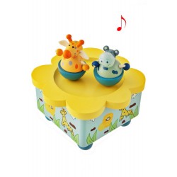 5T. Caja de música infantil «Jirafa/hipopótamo» con movimiento