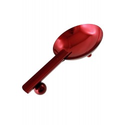 1T. Ashtray metal red crome for cigars