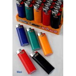 4T. Display with 50 lighters «BIC» Maxi «Opaque colors» assorted