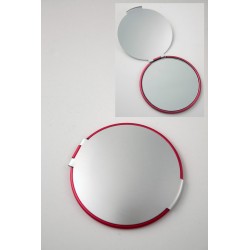 1T. Round mirror chromed/red M7011Ms1Mx1