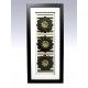 1T. Cuadro vertical blanco/negro decorado con motivos florales