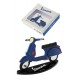 3T. Miniatura decorativa bidimensional «Vespa» azul metal