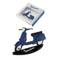 3T. Miniatura decorativa bidimensional «Vespa» azul metal