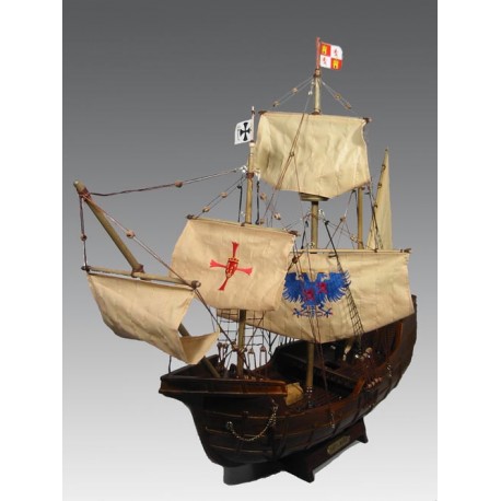 1T. «Santa Maria» caravel. Reproduction in wood and textile