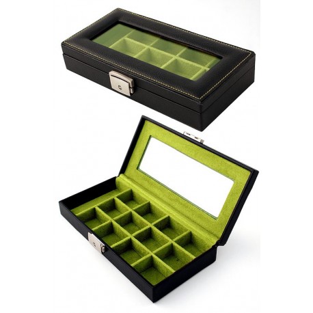 1T. Jeweler To Cuff Links Simile Suede Green (13 Holes)
