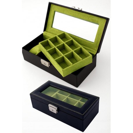 1T. Jeweler To Cuff Links Simile Suede Green 2 Levels (19 Holes)