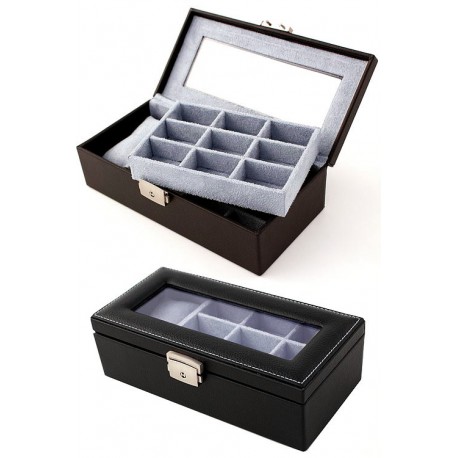 1T. Jeweler to Cuff Links simile suede blue. 2 levels (19 holes)