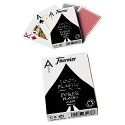 4T. «Fournier» poker cards 100% plastic