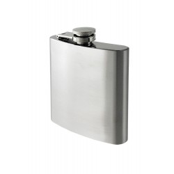 1T. 6 oz. Metallic flask plain