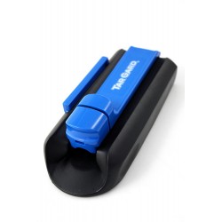 1T. Máquina llenadora de tubos negra/azul con soporte antideslizante