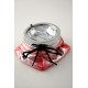 5T. Metalized Red Puff Bag Ashtray Sba90F Design F