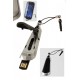 5T. USB 4 Gb+puntero táctil+soporte smartphone «3 en 1» negro en caja metal
