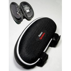 1T. Portatodo con altavoces stereo modelo cesta negra/gris para bicicleta (textil con armazón)