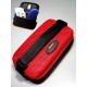 1T. Portatodo con altavoces stereo modelo neceser negro/rojo para bicicleta (textil con armazón)