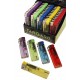 4T. Display with 50 rechargeable piezo lighters SLIM «Std.» Transparents