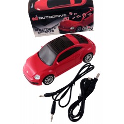 5T. Red «Volkswagen» Beetle speaker bluetooth