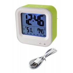 1T. Reloj despertador verde