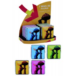 3T. Display with  8 cigarette case «I was in Madrid»