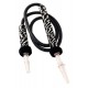 1T. Acrylic hose in black/white textile for shishas