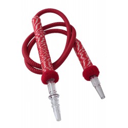 1T. Acrylic hose for shisha red/white textile
