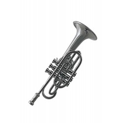 1T. «Horn» Magnetic miniature in chromed metal.