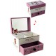 1T. «GIRL & FLOWER» 1 drawer music jewelry box