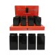 3T. Display 16 piezo lighter «Volcan-Fire» Metal Black
