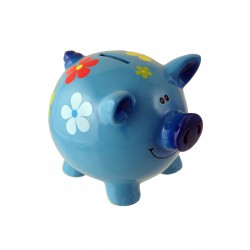 1T. Blue pig money box