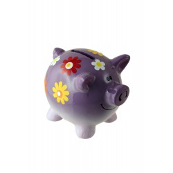 1T. Purple pig money box