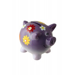 1T. Purple pig money box