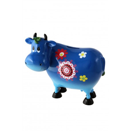 1T. Blue cow money box