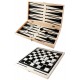 1T. Juego plegable 2 en 1 en madera (Damas y backgammon)