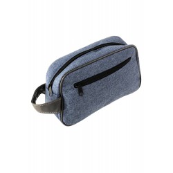 5T. Toilet-case with two zipper in denim