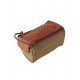 5T. Toilet-case with two zipper green/brown