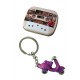 1T. Llavero «Scooter» morado con estuche metal