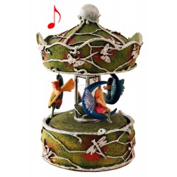 5T. Carrusel «Tiovivo» Hadas. Figura decorativa con música y movimiento