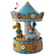 5T. Blue baby carousel. Decorative figure with music and movement