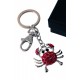 1T. Metallic keychain crab with origin case